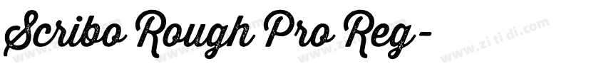 Scribo Rough Pro Reg字体转换 Scribo Rough Pro Reg字体转换